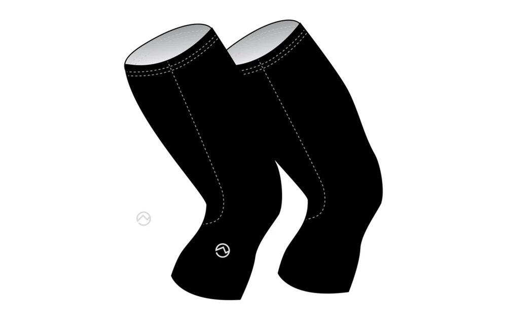 Officine Mattio OM Logo Kneewarmer Black