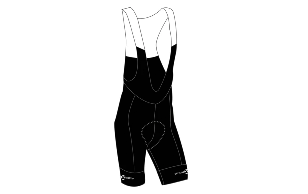 Officine Mattio OM Gold Bibshorts Black 2022