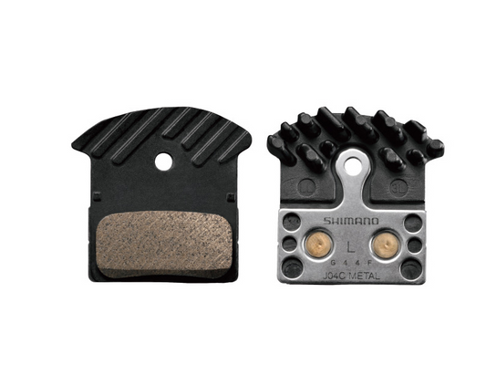 Shimano Scheibenbremsbelag J04C Metall mit Kühlrippen