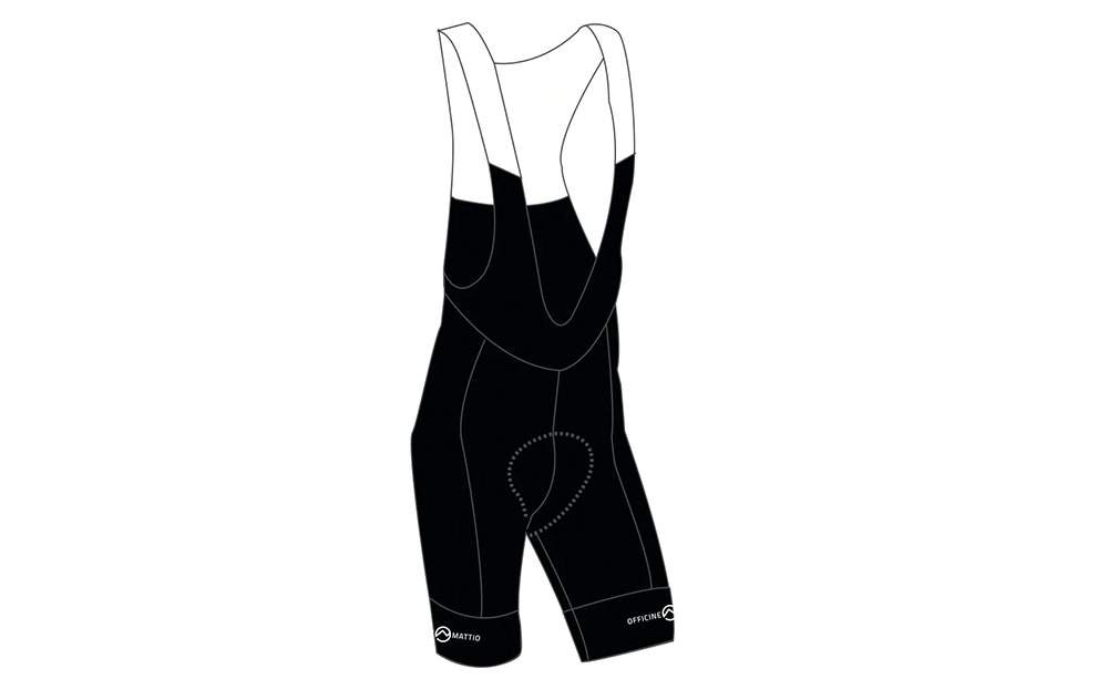 Officine Mattio OM Logo Bibshorts Black 2022